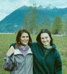 Sienna with her Mom Karen at Lake Cushman on the Olympic Peninsula -- photo credit: I can't remember! It's an oldie...