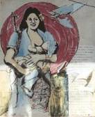 Mujer Liberada: wall mural in Leon, Nicaragua -- click for my picture story of 8 weeks in Nicaragua studying Spanish
